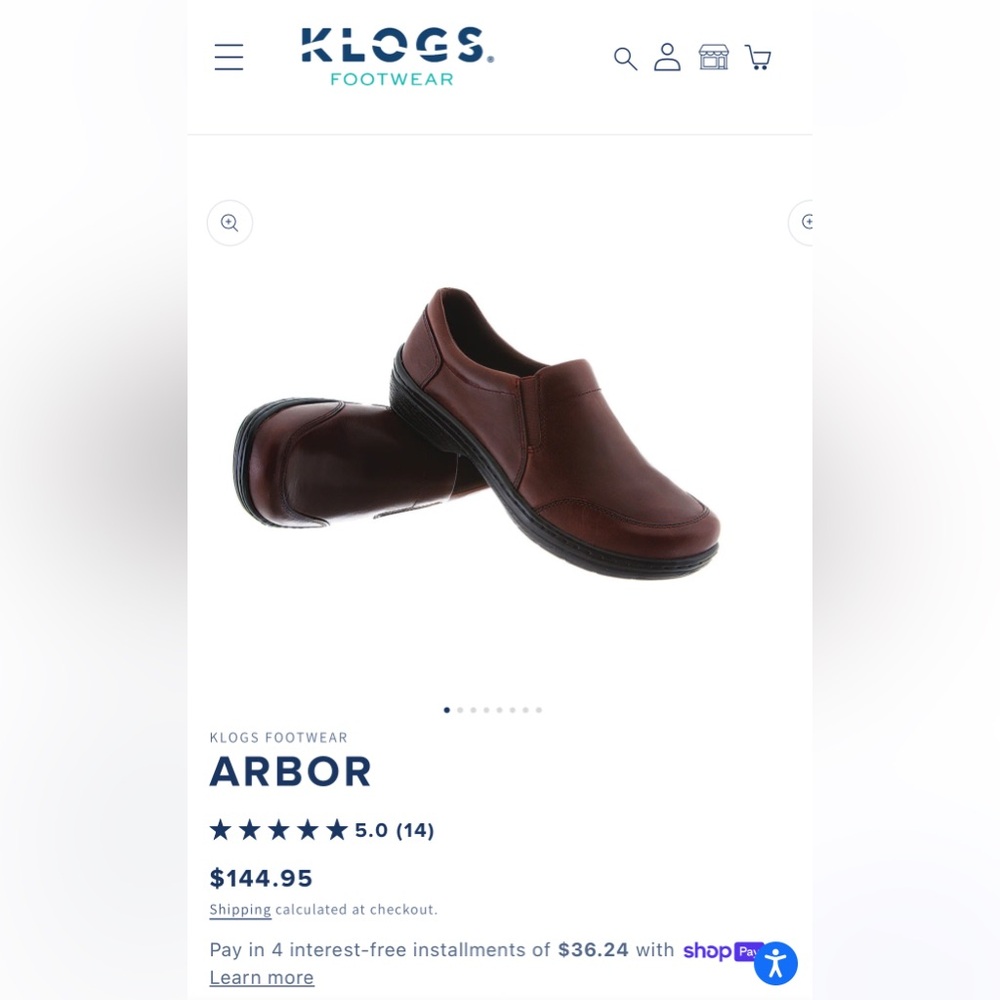 Klogs Arbor Mahogany Smooth Loafers Sz 9.5 Medium Comfort on the Job‎ Non-slip. - Picture 11 of 11